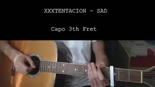 XXXTENTACION - SAD! EASY Guitar Tutorial With Chords / Lyrics