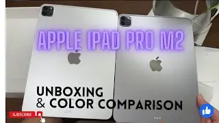 Apple IPad Pro M2 - Unboxing and Color Comparison - Silver VS Space Gray