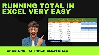 How to Calculate Running cost in Excel | 