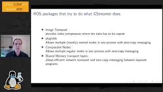 "GStreamer and ROS a tale of two messaging frameworks" - Brett Downing (LCA 2022 Online)