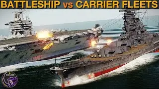 Can A WWII Battleship Super Fleet Beat A US Carrier Group? (Naval 13a) | DCS WORLD