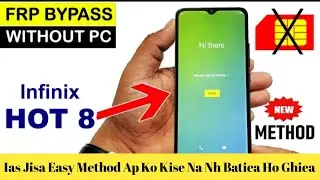 Infinix HOT 8 (X650C) FRP LOCK/GOOGLE ACCOUNT BYPASS (Without PC) New Method 2024