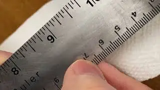 Cleaning a steel ruler