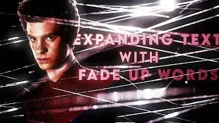 Expanding Text With Fade Up Words | After Effects Tutorial