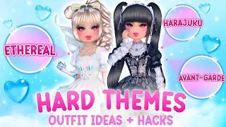 OUTFIT IDEAS WITH NEW HARD THEMES IN DRESS TO IMPRESS *NON-VIP* || ROBLOX