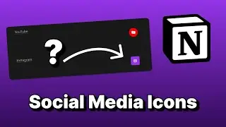 How to Add Social Media Icons to Notion Page? (Notion Widgets)