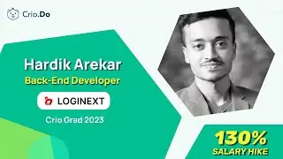 The learning journey that earned him a 130% Salary Hike | Hardik Arekar | Crio Beaver Success Story