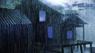 Stop Overthinking & Sleep Instantly with Heavy Rain & Epic Thunder Sounds - Tropical Thunderstorm