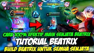 TUTORIAL BEATRIX | CARA 100% EFEKTIF MAIN SENJATA BEATRIX ❗ BUILD BEATRIX SNIPER & SHOTGUN 1 HIT