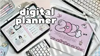 2024 & Undated Digital Planner + stickers | (cute templates tour, guide & tutorials) iPad GoodNotes