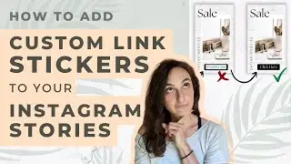 How to Create Custom Instagram Story Link Stickers with Canva! | Canva Tutorial