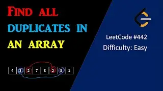 Find All Duplicates in an Array Algorithm Explained(LeetCode 442) | Amazon Coding Interview Question