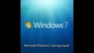 Microsoft Windows 7 startup and shutdown sound #shorts