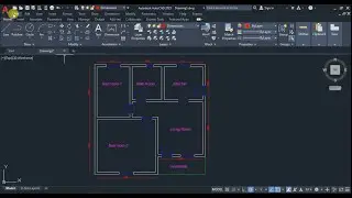 How to draw a simple floor plan using AutoCad 2021