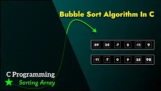 C Programming Tutorial: Sorting Array Using Bubble Sort Algorithm | ProgrammingTT