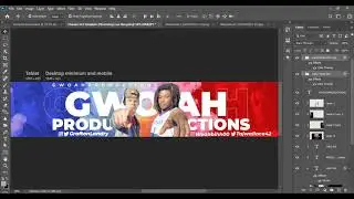 How to create a professional youtube banner for youtube channel | YouTube Channel Art (Photoshop)