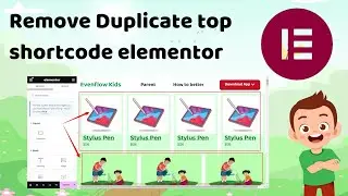 Remove Custom  Duplicate shortcode content on top of Elementor editor | Elementor Shortcode Issue