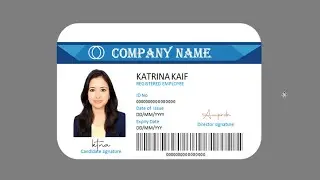 ID Card Design In MS Word | Create Employees Identity Card in Microsoft Word