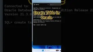 Create Table in Oracle #shortsfeed #viral #trending #oracle #sql #coding #database #youtubeshorts