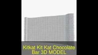 3D Model of Kitkat Kit Kat Chocolate Bar Review