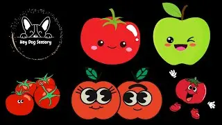 Mix! Funniest Fruit Dance Moments: Apple, Tomato, and Other Produce Show Off! - Hey Dog Sensory