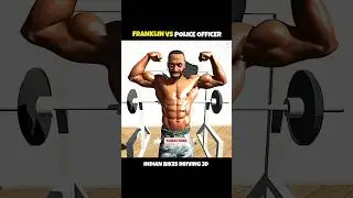 Franklin Vs Police Officer 😱 | Indian Bikes Driving 3d New short 🎉 | 