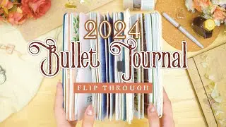 2024 Bullet Journal Flip Through • Artistic & Interactive Bullet Journal Ideas 📚