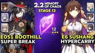 E0S1 Boothill Super Break & E6 Sushang Hypercarry | MOC 12 v2.2 | Honkai Star Rail.