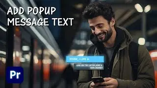 How To Create A Text Message Popup Animation In Premiere Pro | Tutorial 2024