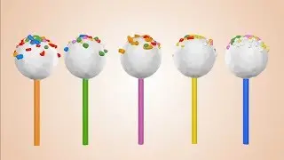 White Cake Pops Finger Family Nursery Rhyme For Kids