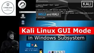 Kali Linux with WSL 2  Installation and | GUI Setup |  in WINDOWS 2020