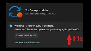 Fix: Windows Update Error Code ‘0x80888002’ in Windows 11?
