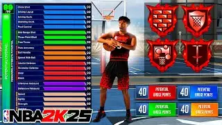 The BEST Shooting Center Build on NBA 2K25! (PARK/REC/5v5 PRO-AM)