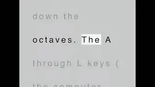 Ableton Tip - Using the computer keyboard as a MIDI controller - Text and Speech Walk-through