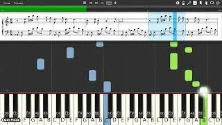 Carter Burwell - Walking Bruges (In Bruges OST) - Piano tutorial and cover (Sheets + MIDI)