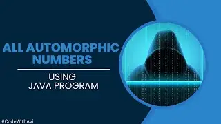 All Automorphic Number Between 1 to n using Java Program | Java Program | 