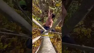 Embracing the Human Animal 🦍👀 Incredible Tree Climbing‼️🌳 #climbing #movement #nature #fitness