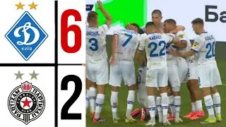 Dynamo Kyiv - Partizan Belgrade (5-2) HIGHLIGHTS champions league 2024