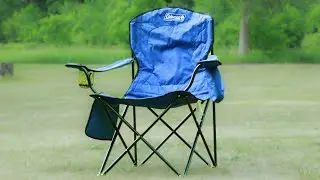 Coleman Camping Chair with Built-in 4 Can Cooler Review!