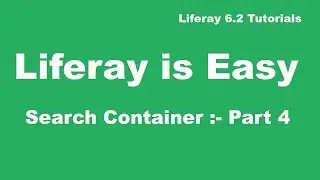 Liferay Tutorial 38 :- Search Container in Liferay (Part 4)