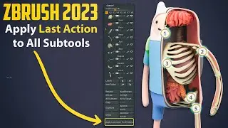 ZBrush 2023 - Apply Last Action to All Subtools!