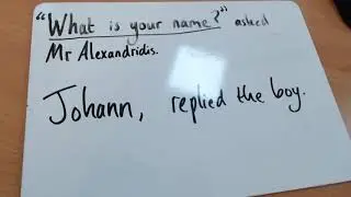 Year 5 - English - Grammar -  Punctuating Direct Speech - 19 March 2020