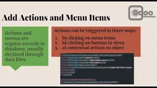 Adding Menu items and Actions | Custom addon development