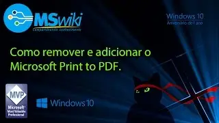 Windows 10 - Como remover e adicionar o Microsoft Print to PDF