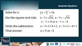 Pass GED Math | Solving Quadratic Equations