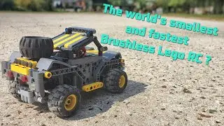 Mini Brushless Lego RC Trophy Truck - THE REAL TOP SPEED !