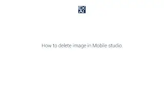 How to delete image in mobile studio.