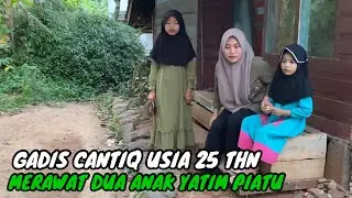 SOSOK NENG WULAN GADIS CANTIK USIA 25 TAHUN BERHATI MULIA RAWAT DUA ANAK YATIM PIATU