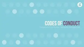 Codes of Conduct