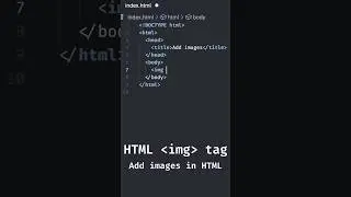 Add images in HTML | HTML img Tag Tutorial #html